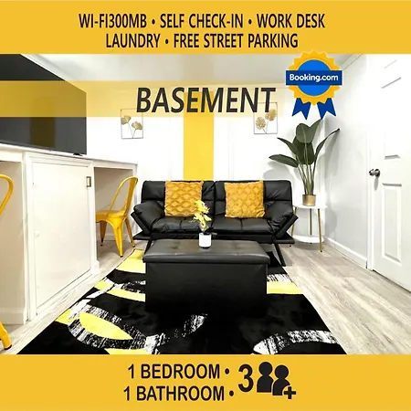 The Amber Retreat - Charming Basement Unit In Brooklyn Centre, Free Street Parking, 100Mb Wifi & 7 Min To Downtown Apartment